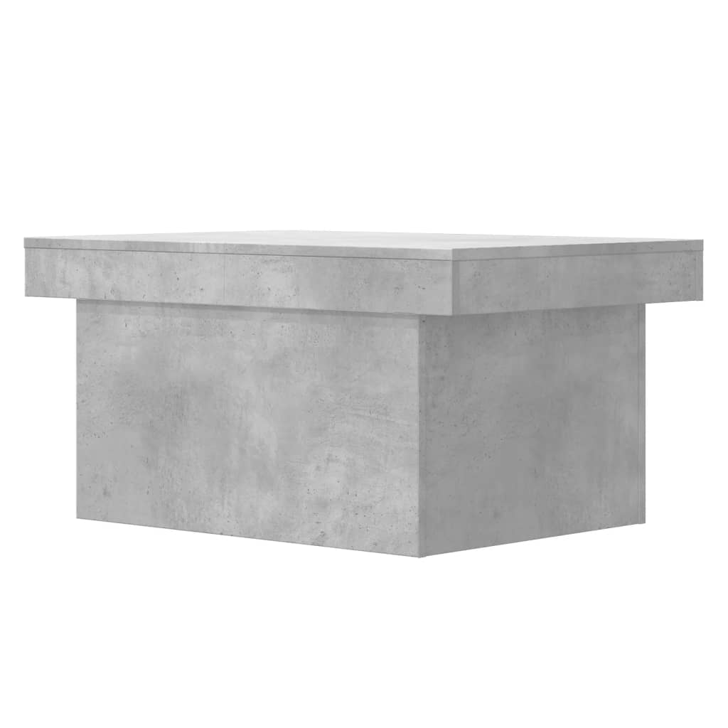 Table basse gris béton 100x55x40 cm en bois