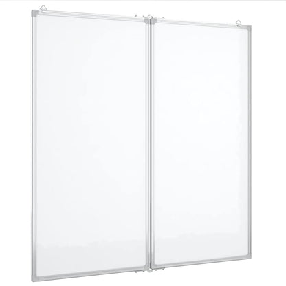 Magnetisches Whiteboard Klappbar 80x80x1,7 cm Aluminium