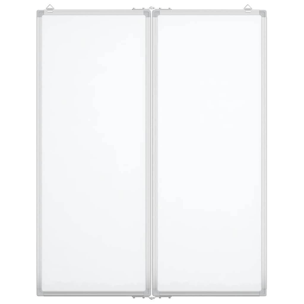 Magnetisches Whiteboard Klappbar 80x100x1,7 cm Aluminium
