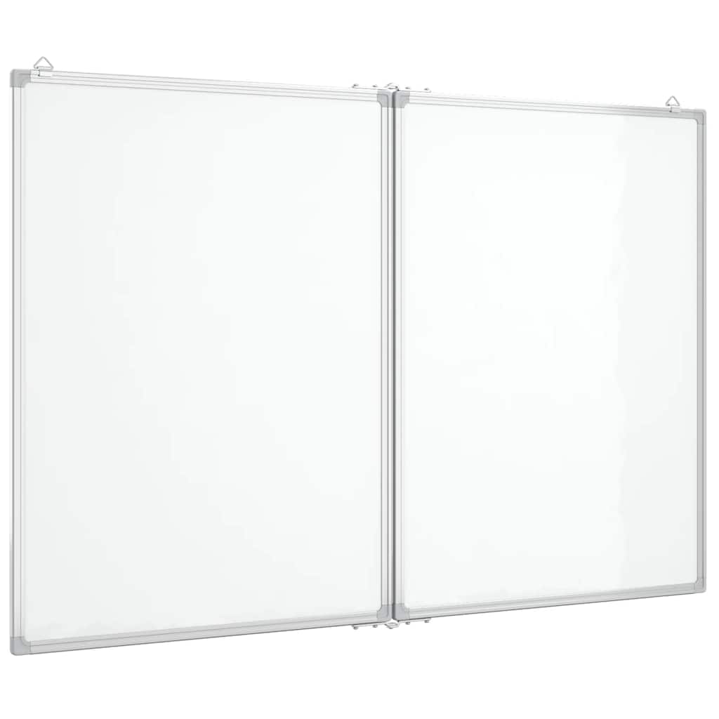 Magnetisches Whiteboard Klappbar 100x80x1,7 cm Aluminium