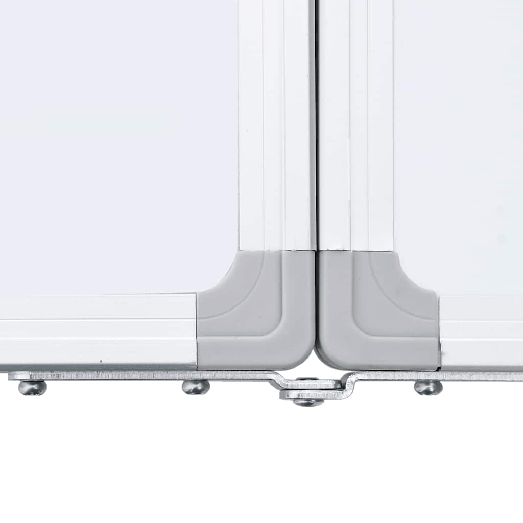 Magnetisches Whiteboard Klappbar 100x80x1,7 cm Aluminium