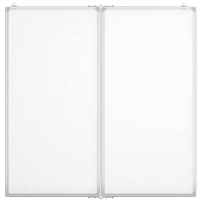 Magnetisches Whiteboard Klappbar 100x100x1,7 cm Aluminium