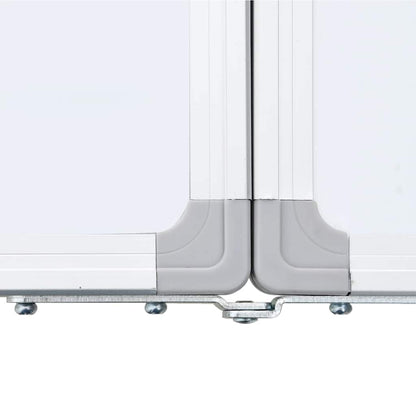Magnetisches Whiteboard Klappbar 100x100x1,7 cm Aluminium
