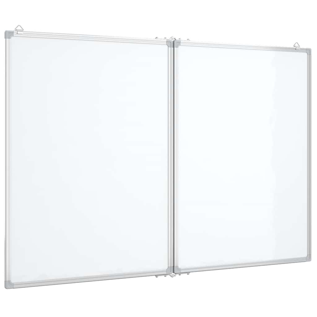Magnetisches Whiteboard Klappbar 120x80x1,7 cm Aluminium