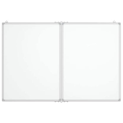 Magnetisches Whiteboard Klappbar 120x80x1,7 cm Aluminium
