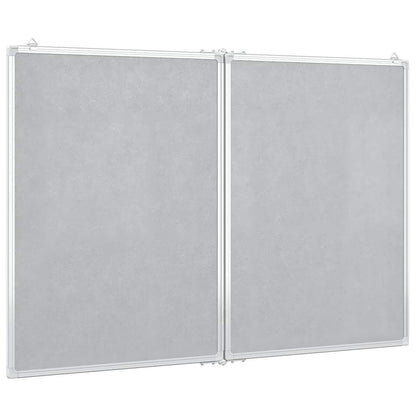 Magnetisches Whiteboard Klappbar 120x80x1,7 cm Aluminium