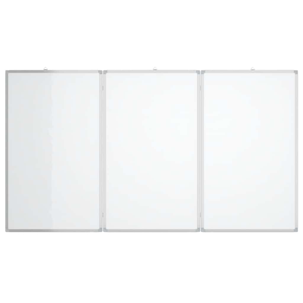 Magnetisches Whiteboard Klappbar 120x100x1,7 cm Aluminium