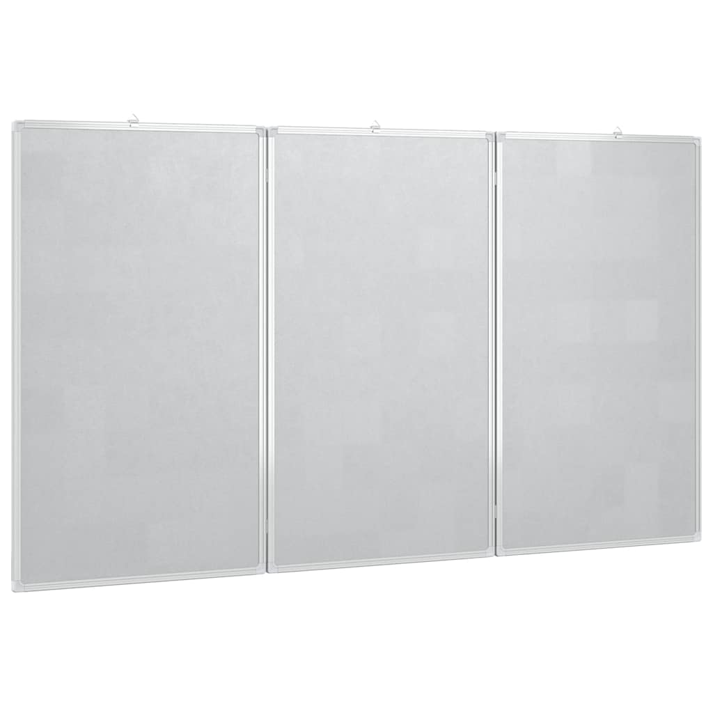 Magnetisches Whiteboard Klappbar 120x100x1,7 cm Aluminium