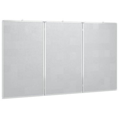 Magnetisches Whiteboard Klappbar 120x100x1,7 cm Aluminium