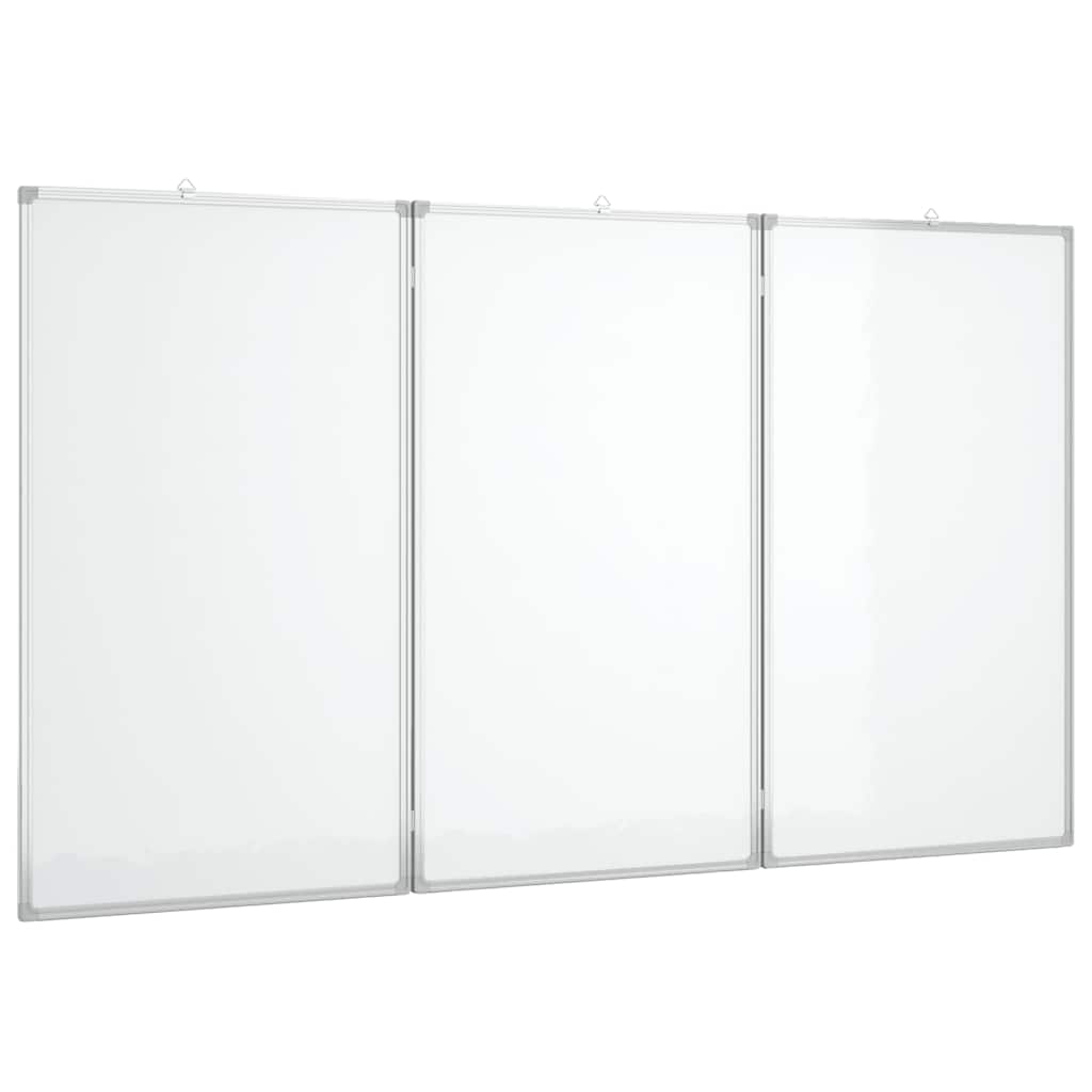 Magnetisches Whiteboard Klappbar 150x80x1,7 cm Aluminium