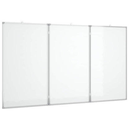 Magnetisches Whiteboard Klappbar 180x100x1,7 cm Aluminium