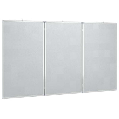 Magnetisches Whiteboard Klappbar 180x100x1,7 cm Aluminium