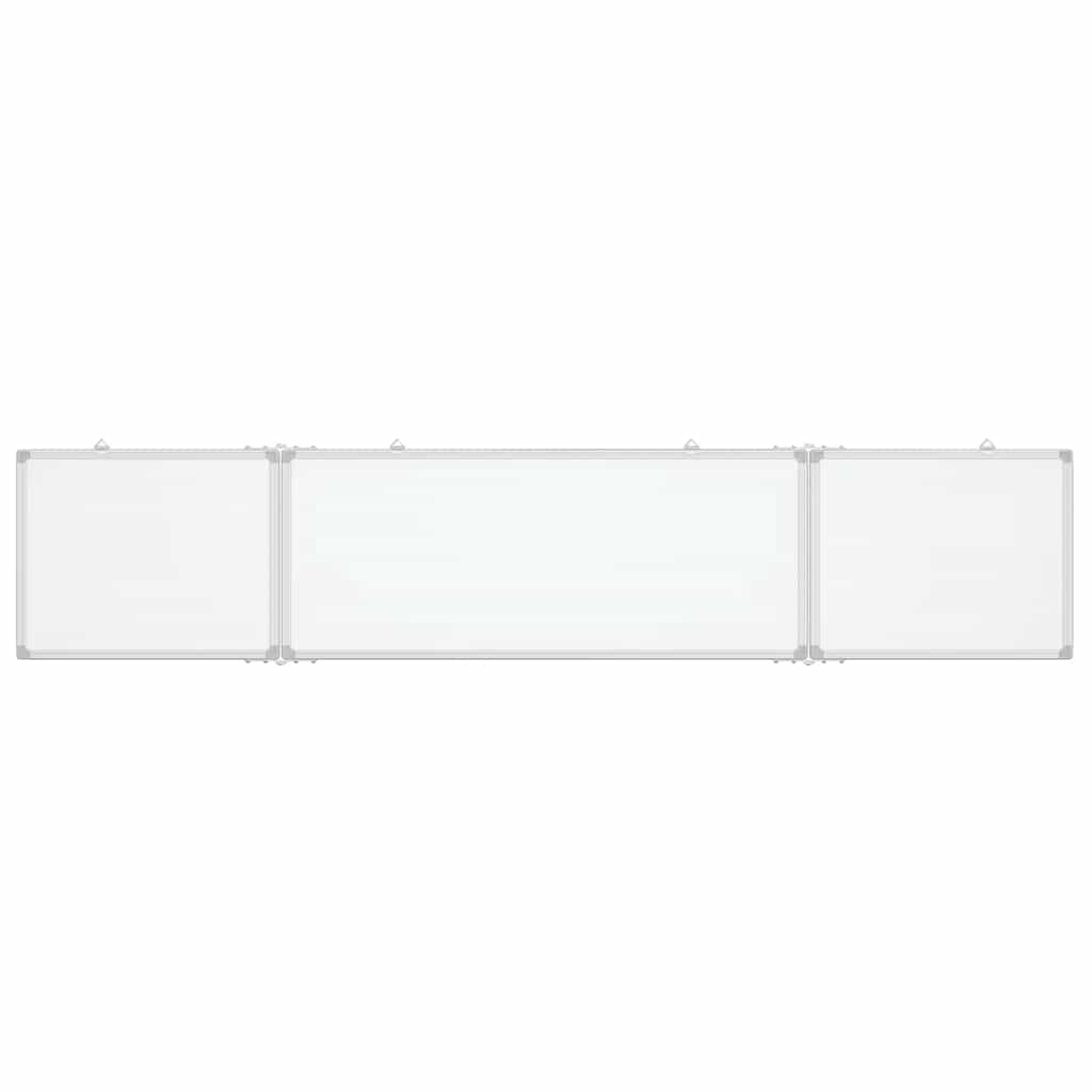 Magnetisches Whiteboard Klappbar 200x40x1,7 cm Aluminium