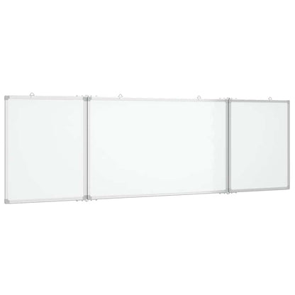 Magnetisches Whiteboard Klappbar 160x50x1,7 cm Aluminium
