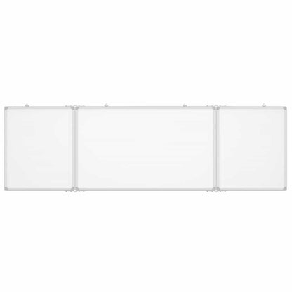 Magnetisches Whiteboard Klappbar 160x50x1,7 cm Aluminium