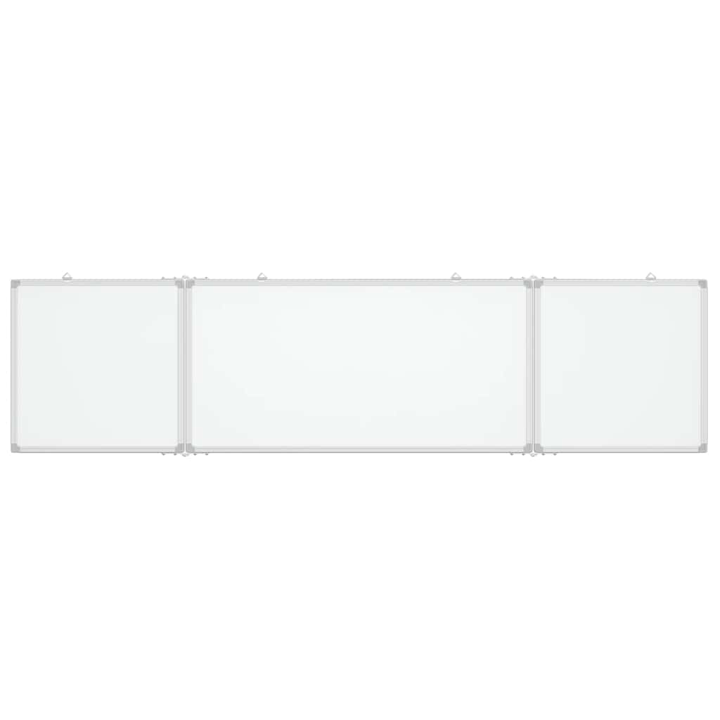 Magnetisches Whiteboard Klappbar 200x50x1,7 cm Aluminium