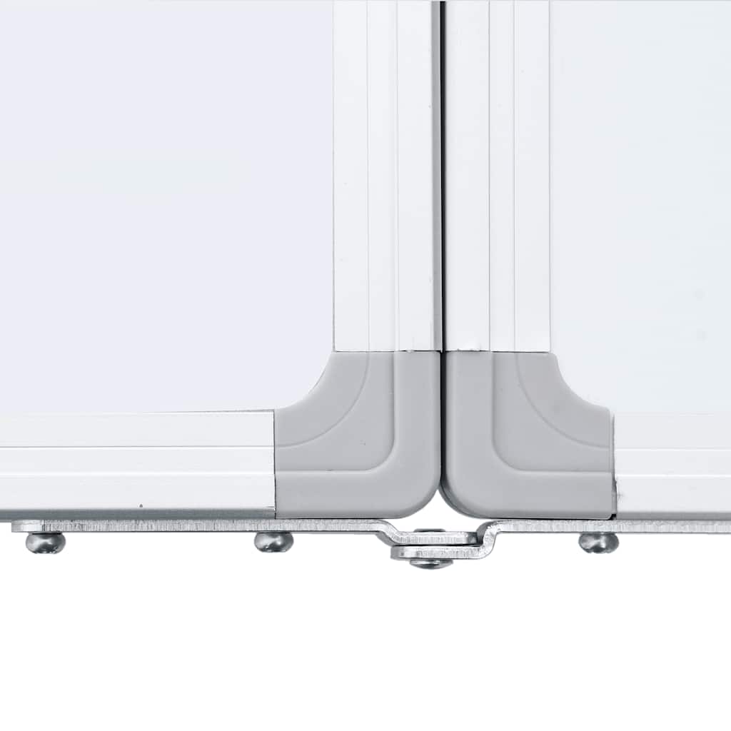 Magnetisches Whiteboard Klappbar 200x50x1,7 cm Aluminium