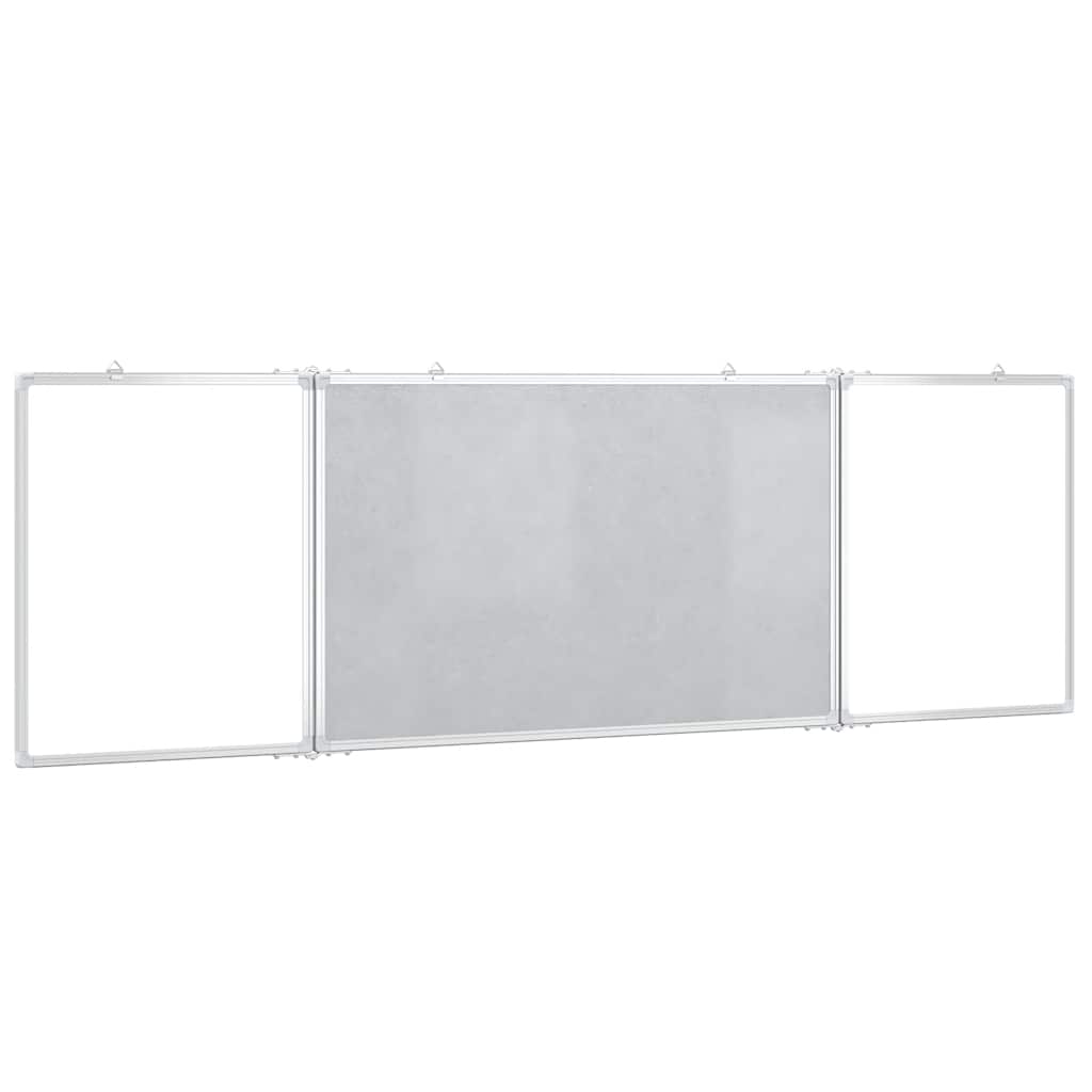 Magnetisches Whiteboard Klappbar 160x60x1,7 cm Aluminium