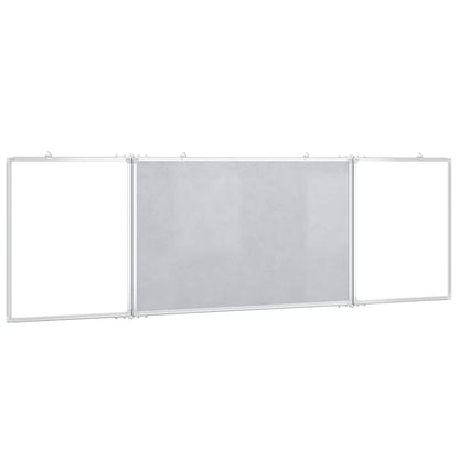 Magnetisches Whiteboard Klappbar 160x60x1,7 cm Aluminium
