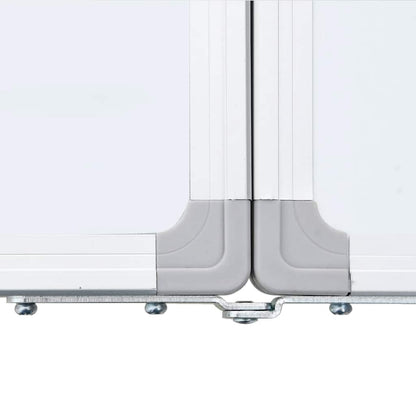Magnetisches Whiteboard Klappbar 160x60x1,7 cm Aluminium