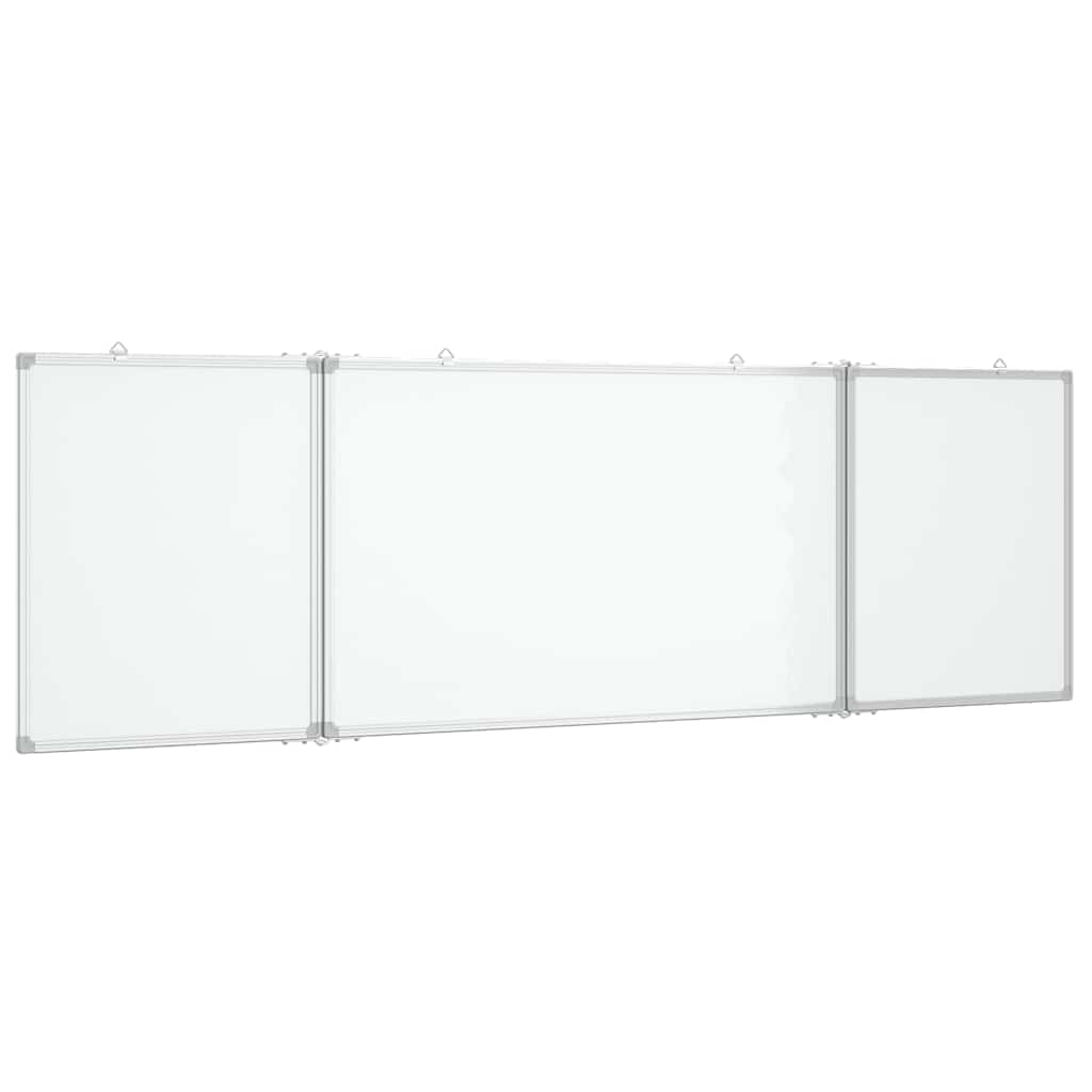 Magnetisches Whiteboard Klappbar 200x60x1,7 cm Aluminium