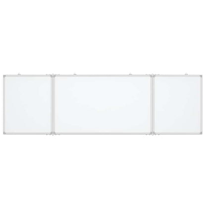 Magnetisches Whiteboard Klappbar 200x60x1,7 cm Aluminium