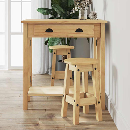 3-tlg. Bar-Set Massivholz Kiefer
