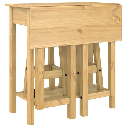 3-tlg. Bar-Set Massivholz Kiefer