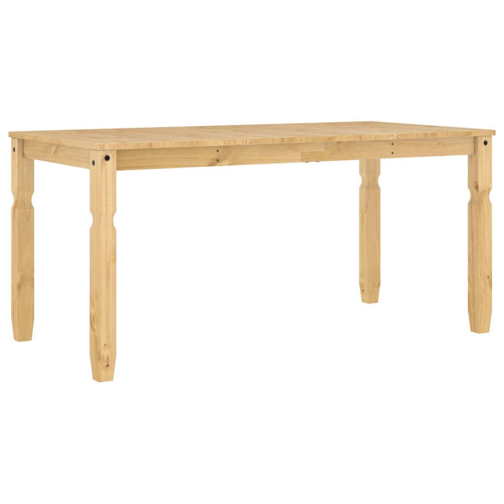 Table à manger Corona 160x80x75 cm en bois de pin massif