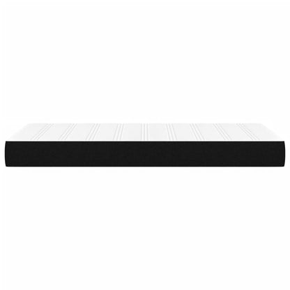 Taschenfederkernmatratze Mittel Schwarz 120x190x20 cm Stoff