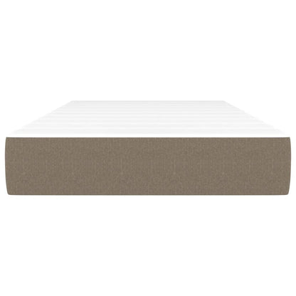 Taschenfederkernmatratze Mittel Taupe 120x190x20 cm Stoff