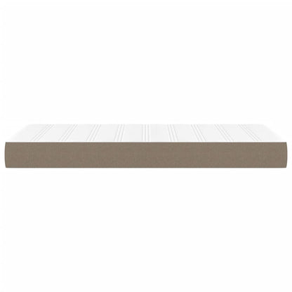 Taschenfederkernmatratze Mittel Taupe 120x190x20 cm Stoff