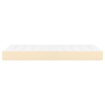 Taschenfederkernmatratze Mittel Creme 120x190x20 cm Stoff