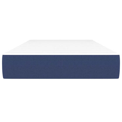 Taschenfederkernmatratze Mittel Blau 120x190x20 cm Stoff