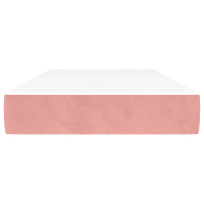 Taschenfederkernmatratze Mittel Rosa 120x190x20 cm Samt
