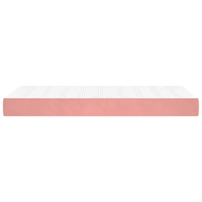 Taschenfederkernmatratze Mittel Rosa 120x190x20 cm Samt