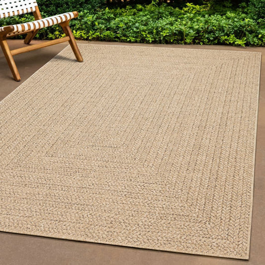 Tapis ZIZUR 80x200 cm aspect jute intérieur et extérieur