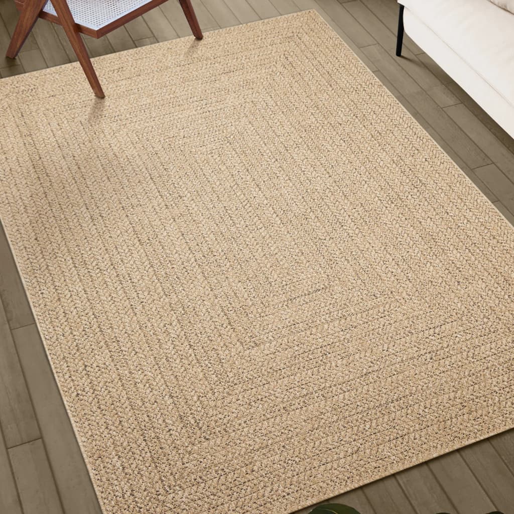 Tapis ZIZUR 100x200 cm aspect jute intérieur et extérieur