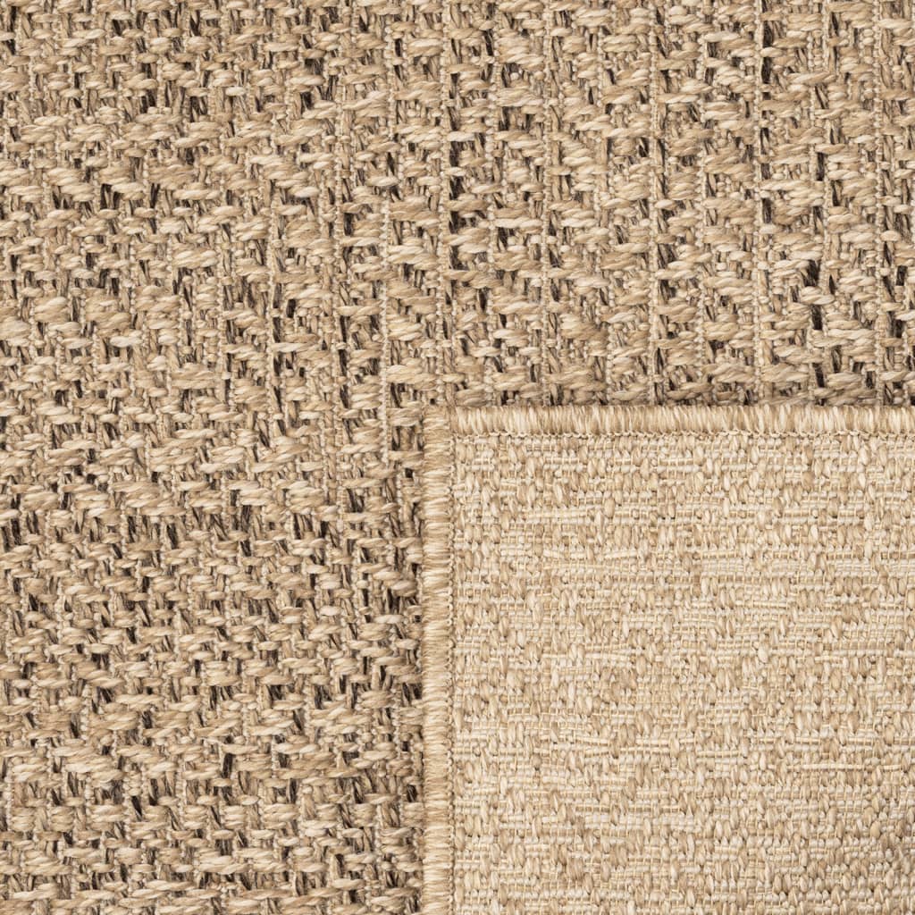 Tapis ZIZUR 100x200 cm aspect jute intérieur et extérieur