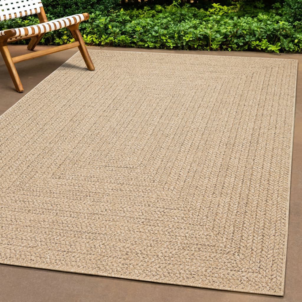 Tapis ZIZUR 100x200 cm aspect jute intérieur et extérieur