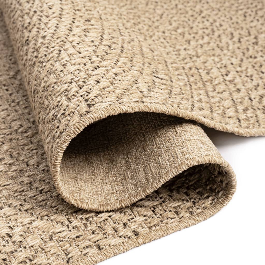 Teppich ZIZUR 80x250 cm Jute-Optik Indoor und Outdoor