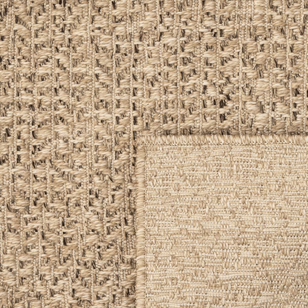 Tapis ZIZUR 100x200 cm aspect jute intérieur et extérieur