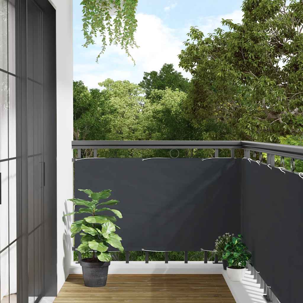 Balkon-Sichtschutz Anthrazit 300x120 cm PVC