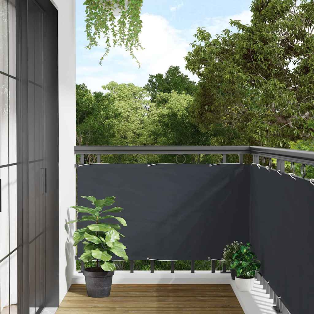 Balkon-Sichtschutz Anthrazit 500x120 cm PVC
