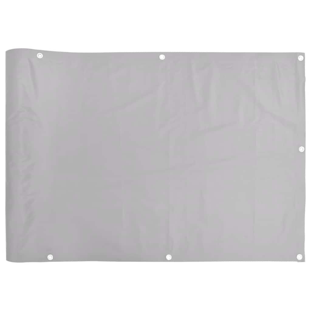 Balkon-Sichtschutz Grau 400x120 cm PVC