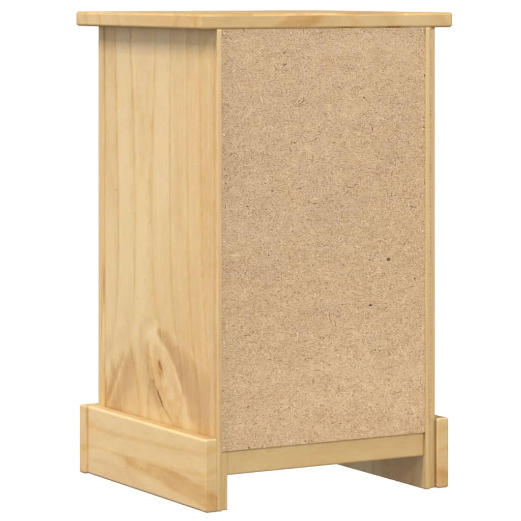 Table de chevet Corona 35x32,5x58 cm en bois de pin massif