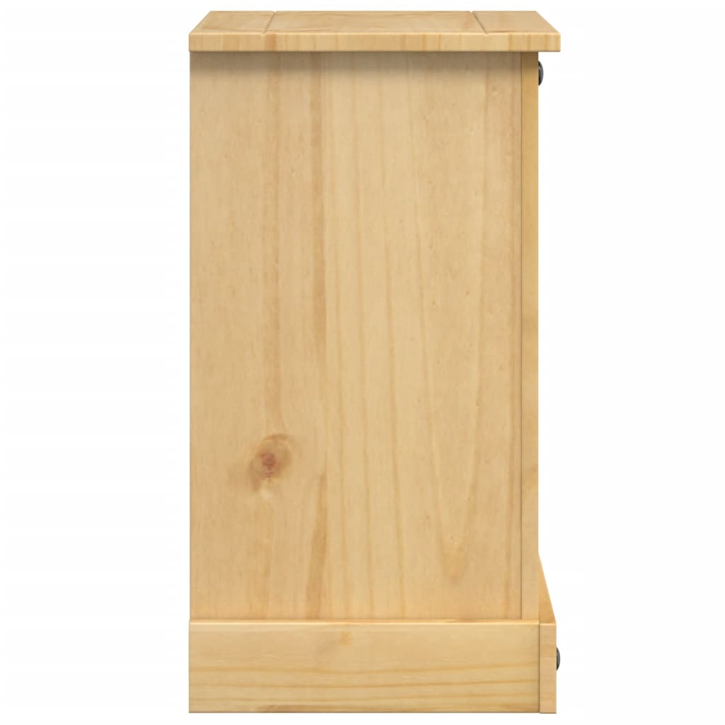 Table de chevet Corona 45x35x64 cm en bois de pin massif