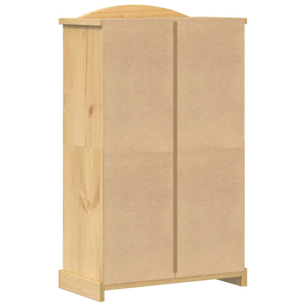 Armoire Corona 101x52x170 cm en bois de pin massif