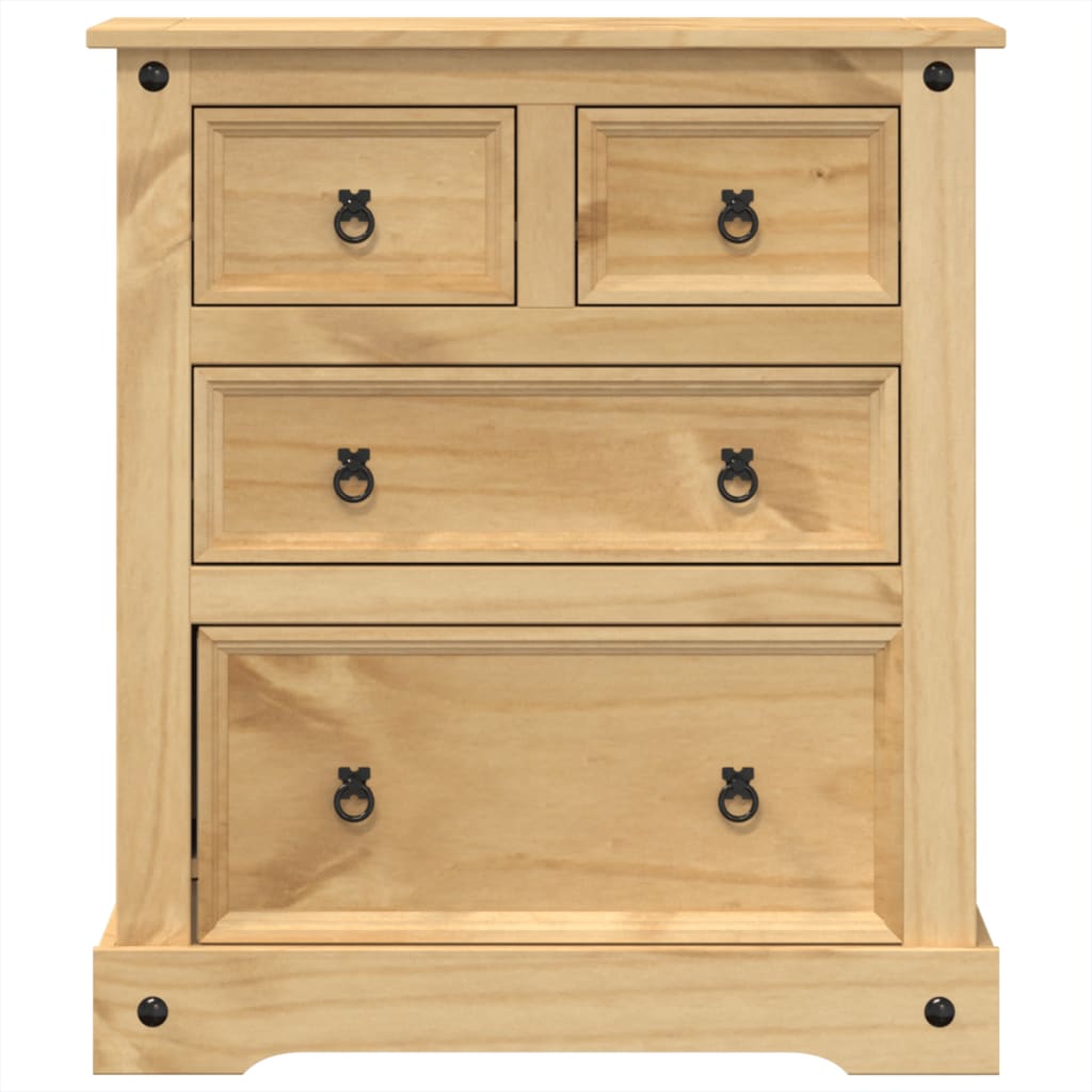 Kommode Corona 80x43x91 cm Massivholz Kiefer