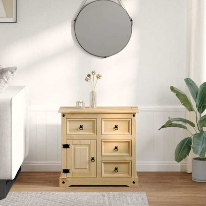 Sideboard Corona 80x40x75 cm Massivholz Kiefer